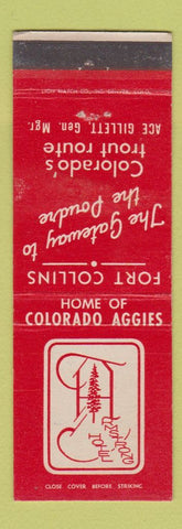 Matchbook Cover - Armstrong Hotel Fort Collins Colorado