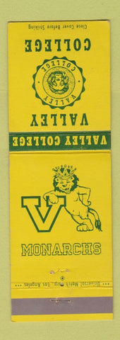 Matchbook Cover - Valley College Monarchs Van Nuys CA WEAR