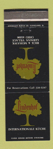 Matchbook Cover - Lindenhof German Village OH