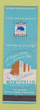 Matchbook Cover - Monticello Hotel Norfolk VA