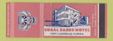 Matchbook Cover - Coral Sands Hotel Fort Lauderdale FL