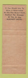 Matchbook Cover - Coral Sands Hotel Fort Lauderdale FL