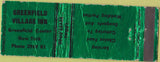 Matchbook Cover - Greenfield Village Greenfield Center NY WORN