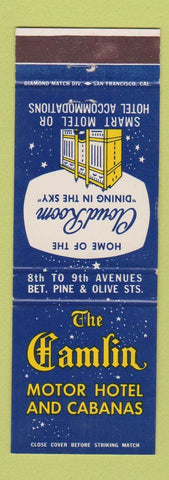 Matchbook Cover - Camlin Motor Hotel Seattle WA WEAR