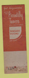 Matchbook Cover - Hotel Roosevelt Cedar Rapids IA