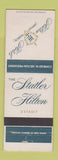 Matchbook Cover - Statler Hilton Hotel Detroit MI