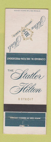 Matchbook Cover - Statler Hilton Hotel Detroit MI