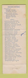 Matchbook Cover - Statler Hilton Hotel Detroit MI