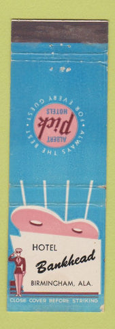 Matchbook Cover - Albert Pick Hotels Hotel Bankhead Birmingham AL
