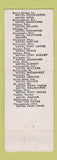 Matchbook Cover - Albert Pick Hotels Hotel Carter Cleveland OH