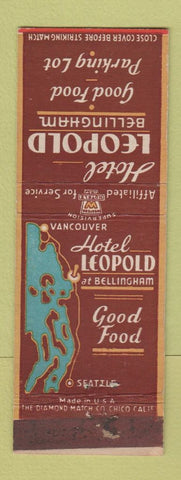 Matchbook Cover - Hotel Leopold Bellingham WA