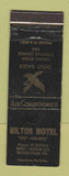Matchbook Cover - Hilton Motel Brookville PA WEAR