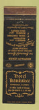 Matchbook Cover - Hotel Kankakee IL WEAR