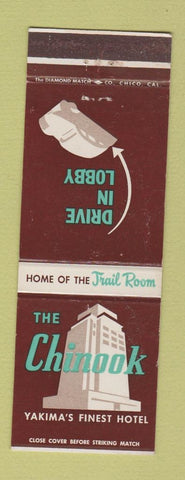 Matchbook Cover - Chinook Hotel Yakima WA