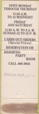 Matchbook Cover - Geem Loong Chinese Columbus OH WEAR