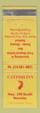 Matchbook Cover - Catfish Inn Noonday TX WEAR