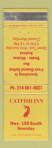 Matchbook Cover - Catfish Inn Noonday TX WEAR