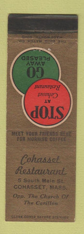 Matchbook Cover - Cohasset Restaurant MA WEAR