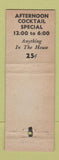 Matchbook Cover - Tot's Coral Room Lorraine Hotel Toledo OH WEAR