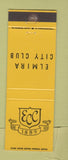 Matchbook Cover - Elmira City Club NY?