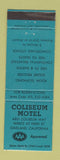 Matchbook Cover - Coliseum Motel Oakland CA