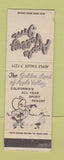 Matchbook Cover - Apple Valley Inn CA