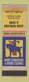Matchbook Cover - Hart Schaffner Marx Men's Clothes Rowland Del Rio Uvalde TX