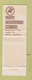 Matchbook Cover - Hart Schaffner Marx Men's Clothes Inglewood Hawthorne CA