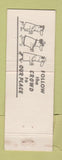 Matchbook Cover - Siegel's Tavern Caledonia WI