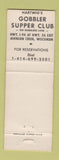 Matchbook Cover - Hartwig's Gobbler Supper Club Johnson Creek WI