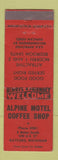 Matchbook Cover - Alpine Motel Coffee Shop Gaylord MI WEAR