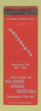 Matchbook Cover - Schaefers Restaurant Chesapeake City MD