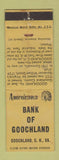 Matchbook Cover - Bank of Coochland Court House VA Perkins Americana
