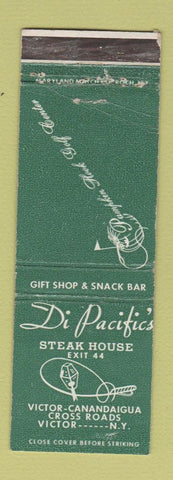 Matchbook Cover - Di Pacific's Steak House Victor NY