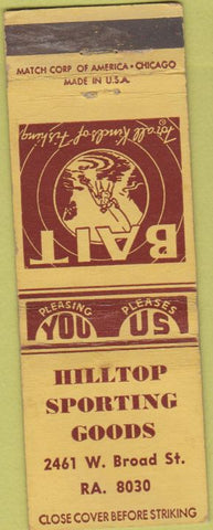 Matchbook Cover - Hilltop Sporting Goods