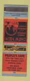 Matchbook Cover - People's Cafe Chinese Restaurant Oakland CA