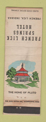 Matchbook Cover - French Lick Springs Hotel IN WEAR