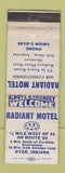 Matchbook Cover - Radiant Motel Dyer IN WEAR