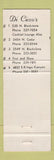 Matchbook Cover - DiCicco's Pizza WEAR