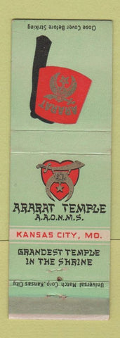 Matchbook Cover - Shriners Temple Kansas City MO WEAR