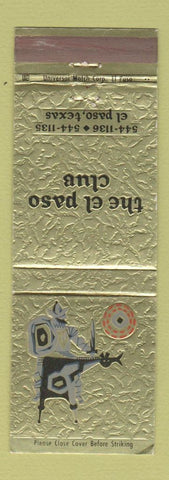 Matchbook Cover - El Paso Club TX