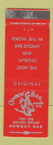 Matchbook Cover - Cowboy Bar Jackson WY