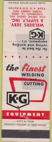 Matchbook Cover - KG Welding Cutting Cincinnati OH