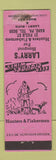Matchbook Cover - Larry's Bar? Kane PA STAINED