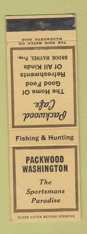 Matchbook Cover - Packwood Cafe WA