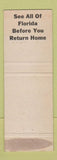 Matchbook Cover - El Comodoro Hotel Miami FL