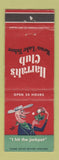 Matchbook Cover - Harrah's Club Casino Reno Lake Tahoe NV  cowboy