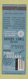 Matchbook Cover - Hotel Times Square New York City