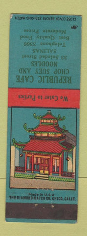 Matchbook Cover - Rupublic Cafe Salinas CA Chinese