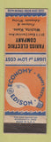 Matchbook Cover - Edison Light Bulbs Fariss Electric Wichita KS
